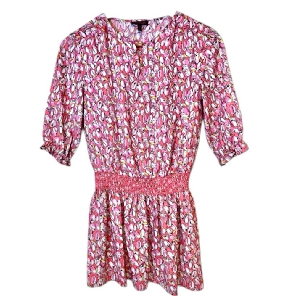 Juicy Couture Pink Smocked Waist Mini Dress size 10